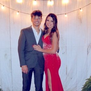 Red Formal long dress